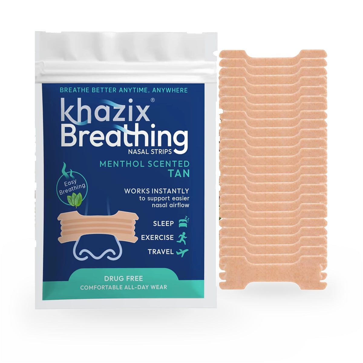 Nesestrips for pust, pose med 30 strips